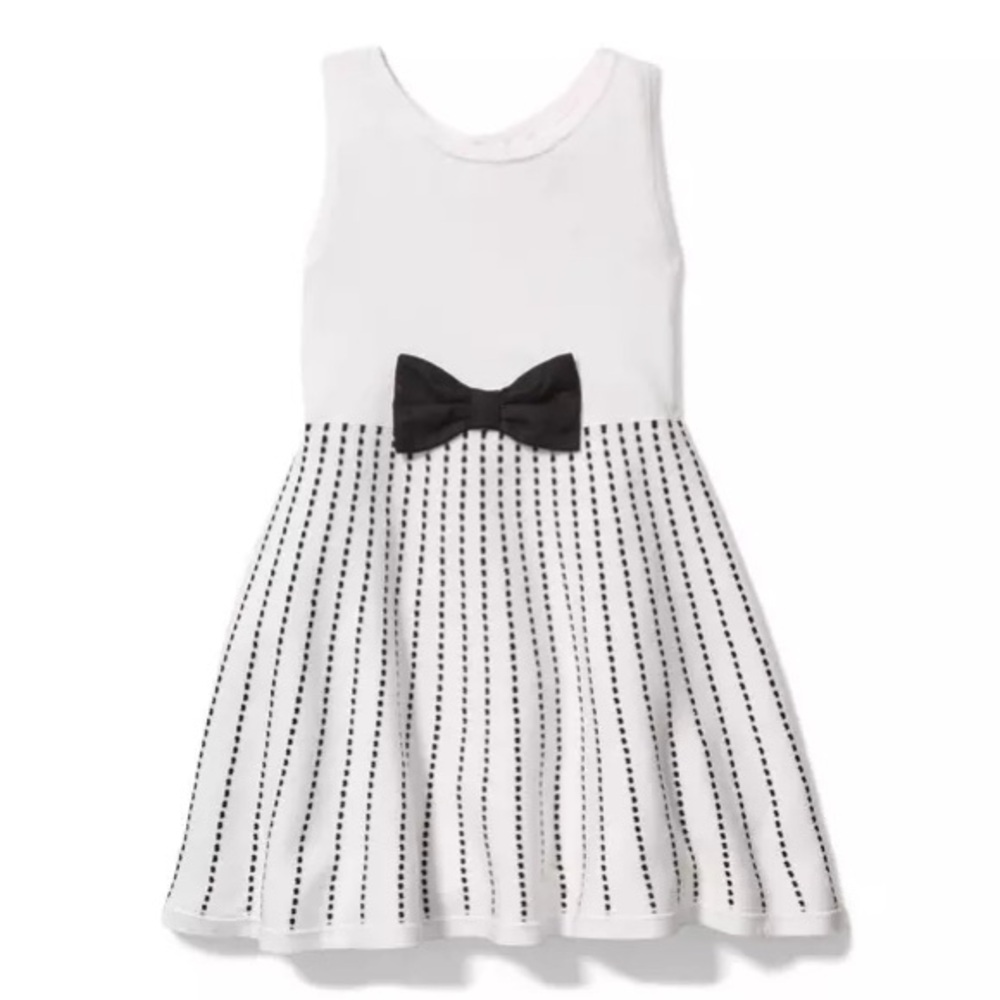 JANIE + JACK Kids Slvlss Bow Sweater Dress sz 8